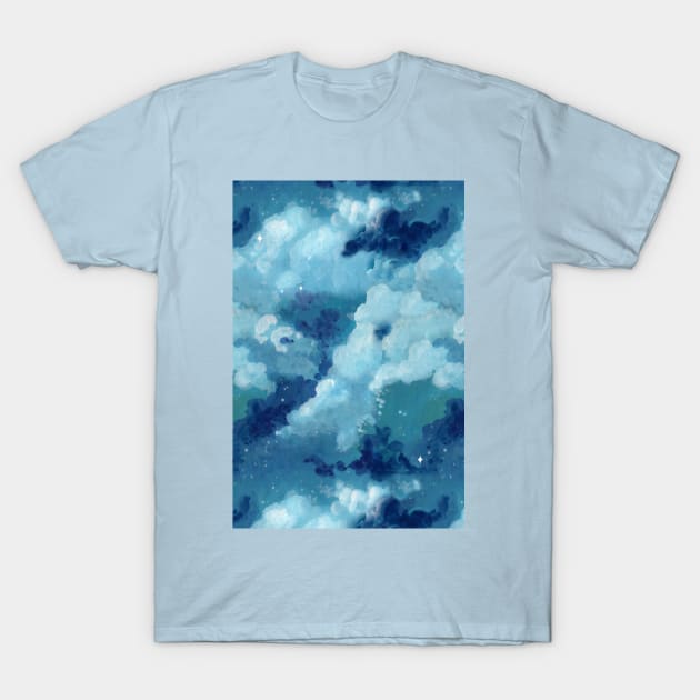 Summer night cloudy sky T-Shirt by JJLosh